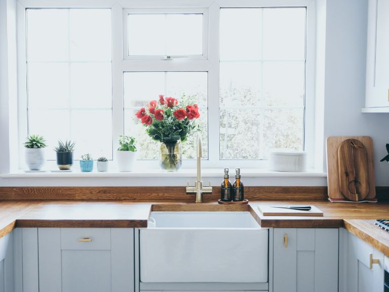 Modern kitchen inside a Hemel Hempstead property with a window 